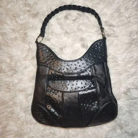 New Isabella Adams Black Leather Purse Handbag - Picture 12 of 13